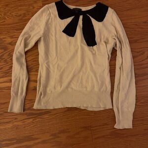 J. Crew Lightweight Bow Long Sleeve Sweater